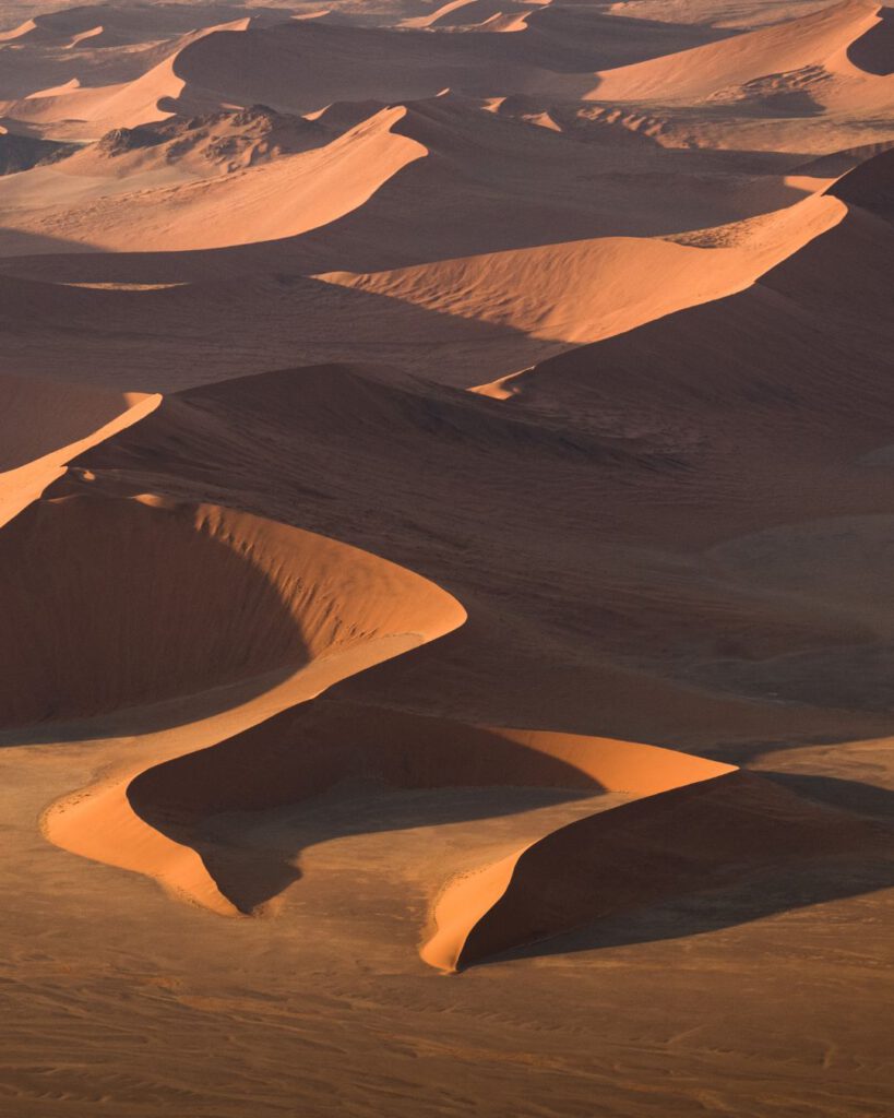 Most beautiful aerial landscape in Namibia