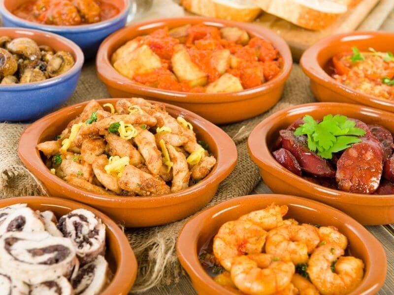 A table full of tapas