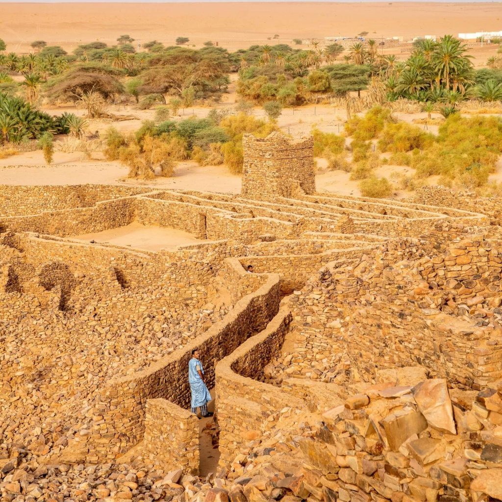 Old town in Ouadane in Mauritania