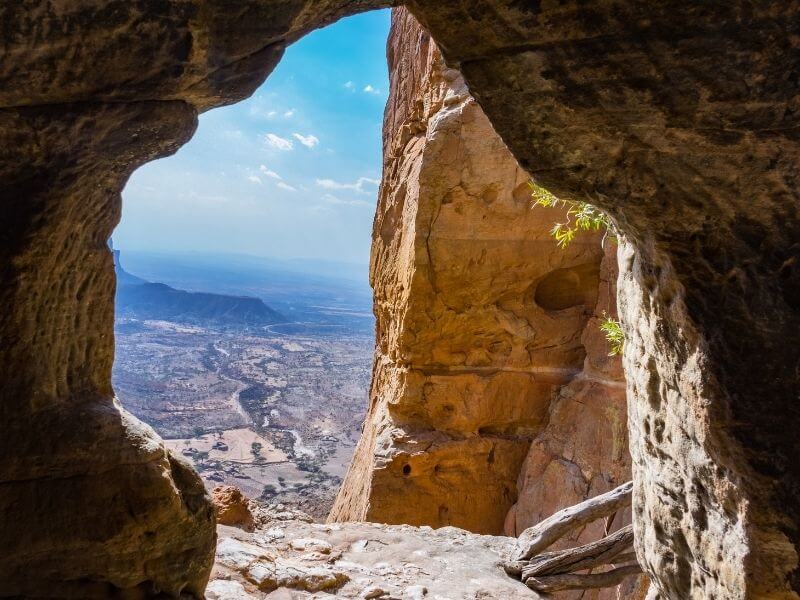 View from the Abuna Yemata Guh church