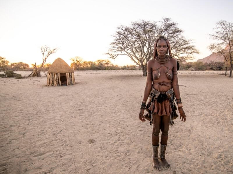 Visiting the Himba village in Spitzkoppe