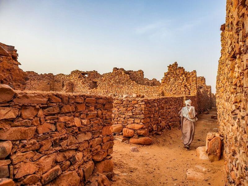 The old town of Ouadane is today just ruins