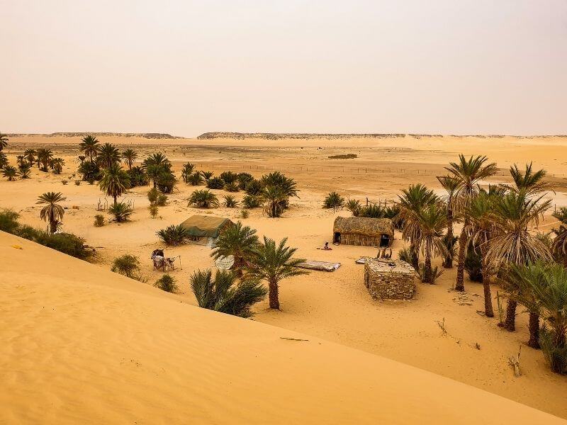 Nomad villages in the Mauritanian Sahara