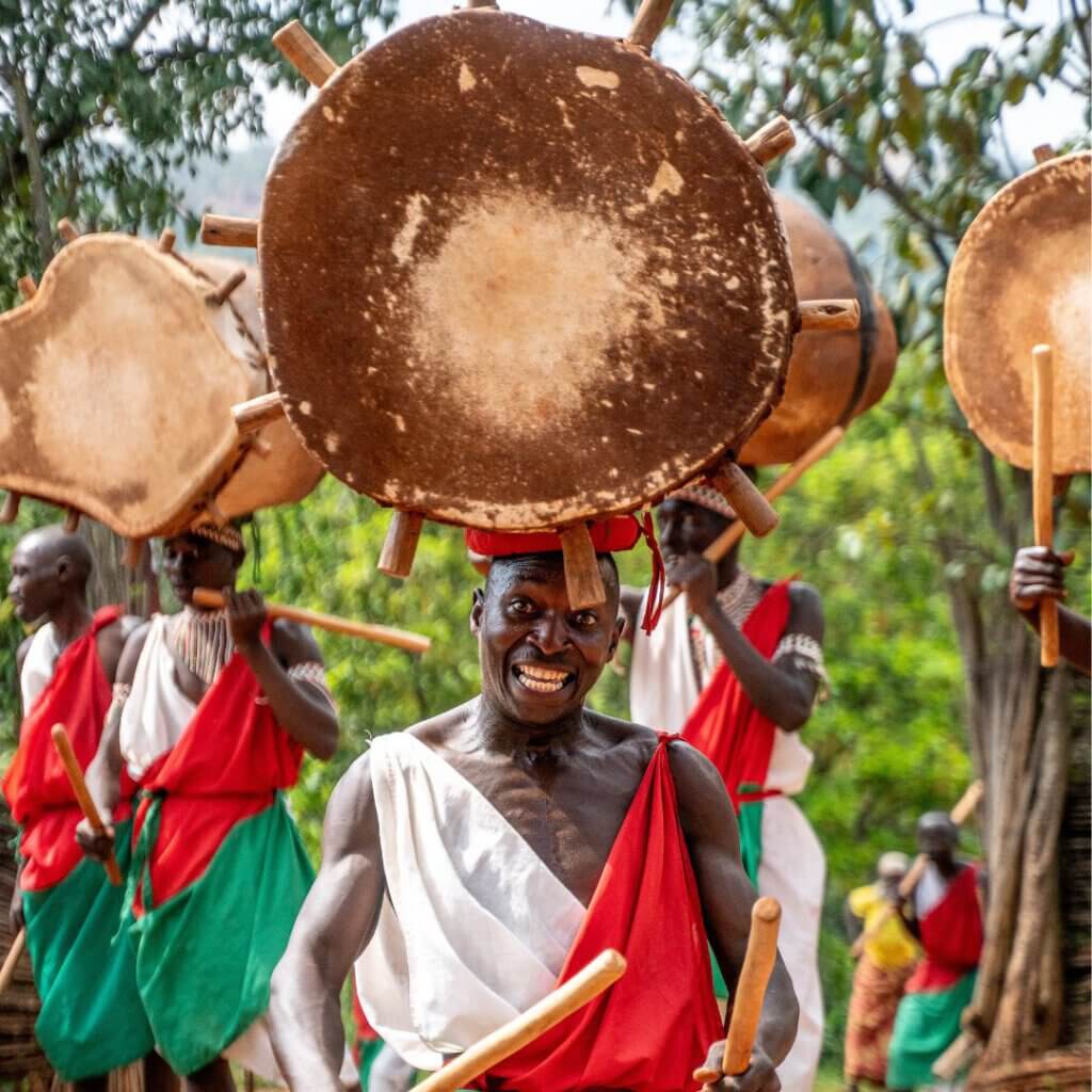 Holding 100 kg drum