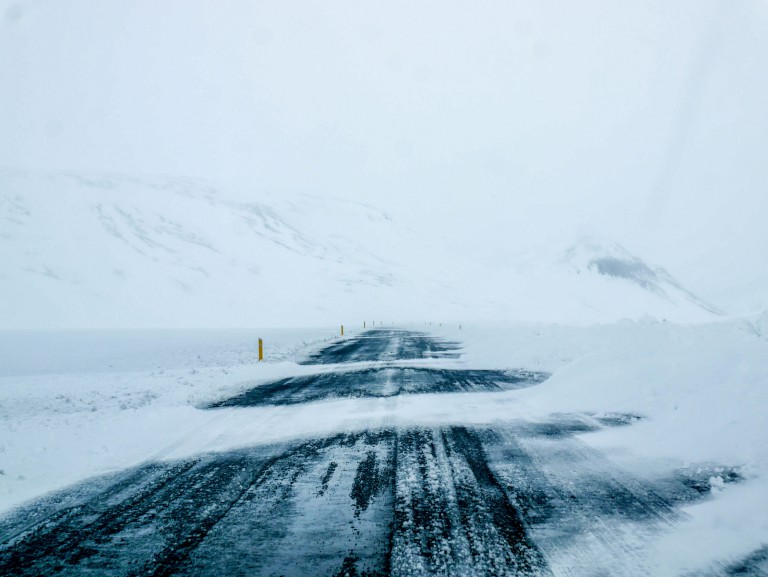 Although we traveled in spring, we encountered some snow in Northern Iceland - Road trip in Iceland