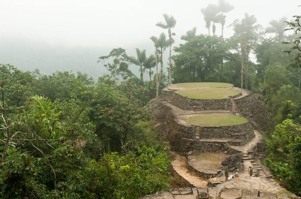 View of the Lost City in Colombia