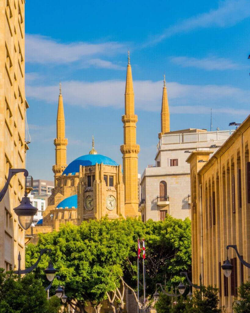 View of a street in Beirut