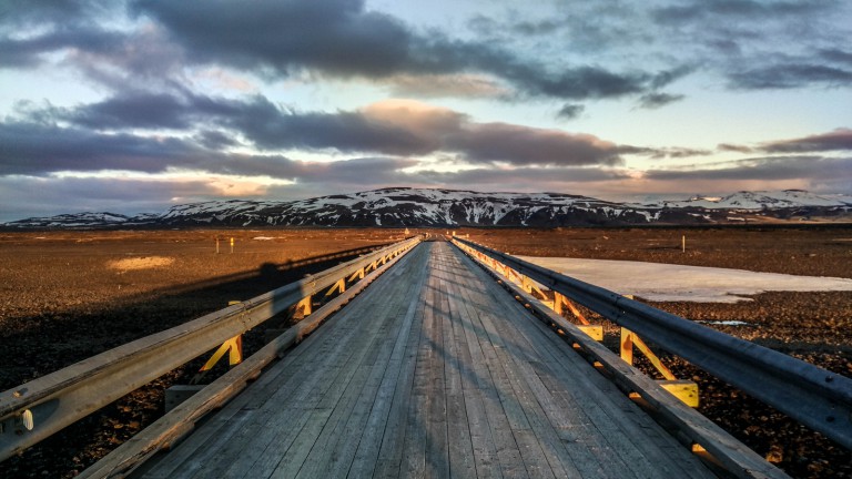 sunset ring road iceland