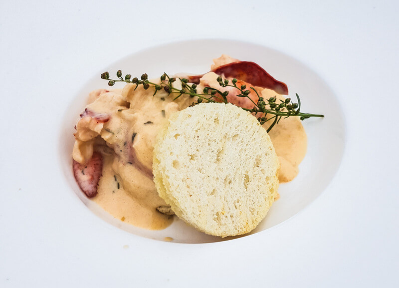 Cream Lobster with Cognac at White Point, Nova Scotia