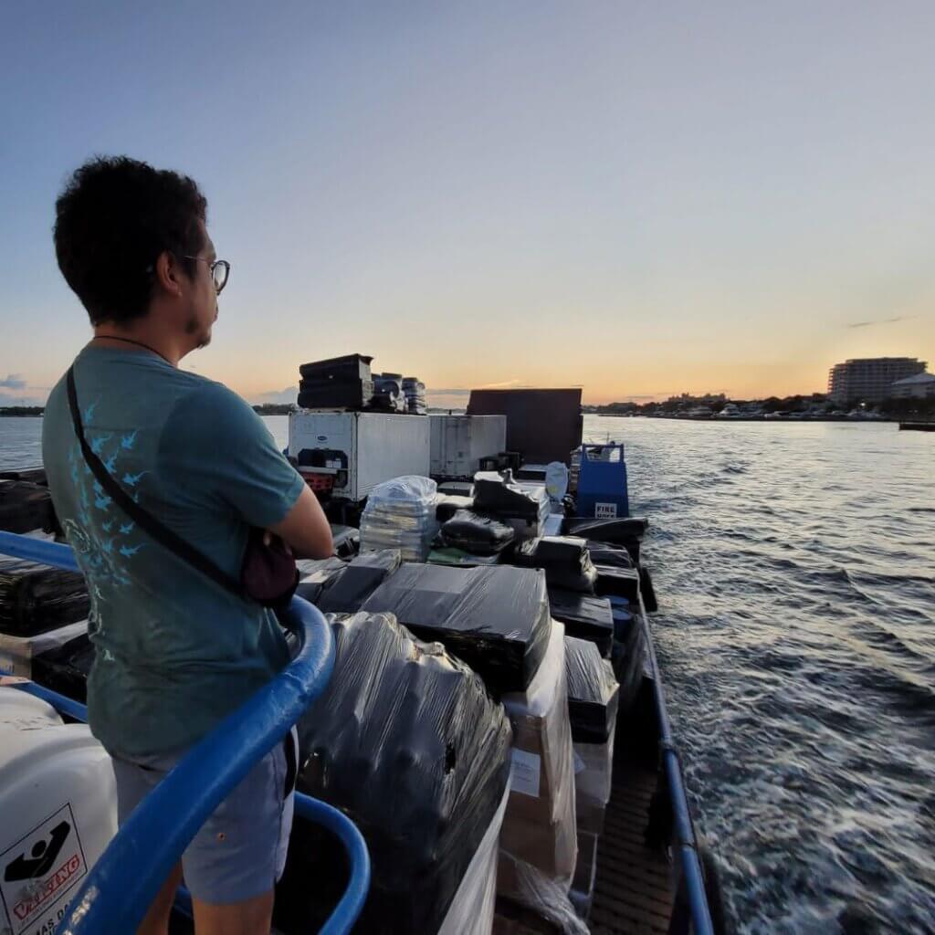 Traveling by mailboat in Bahamas