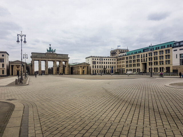 Brandenburg Gate empty Berlin