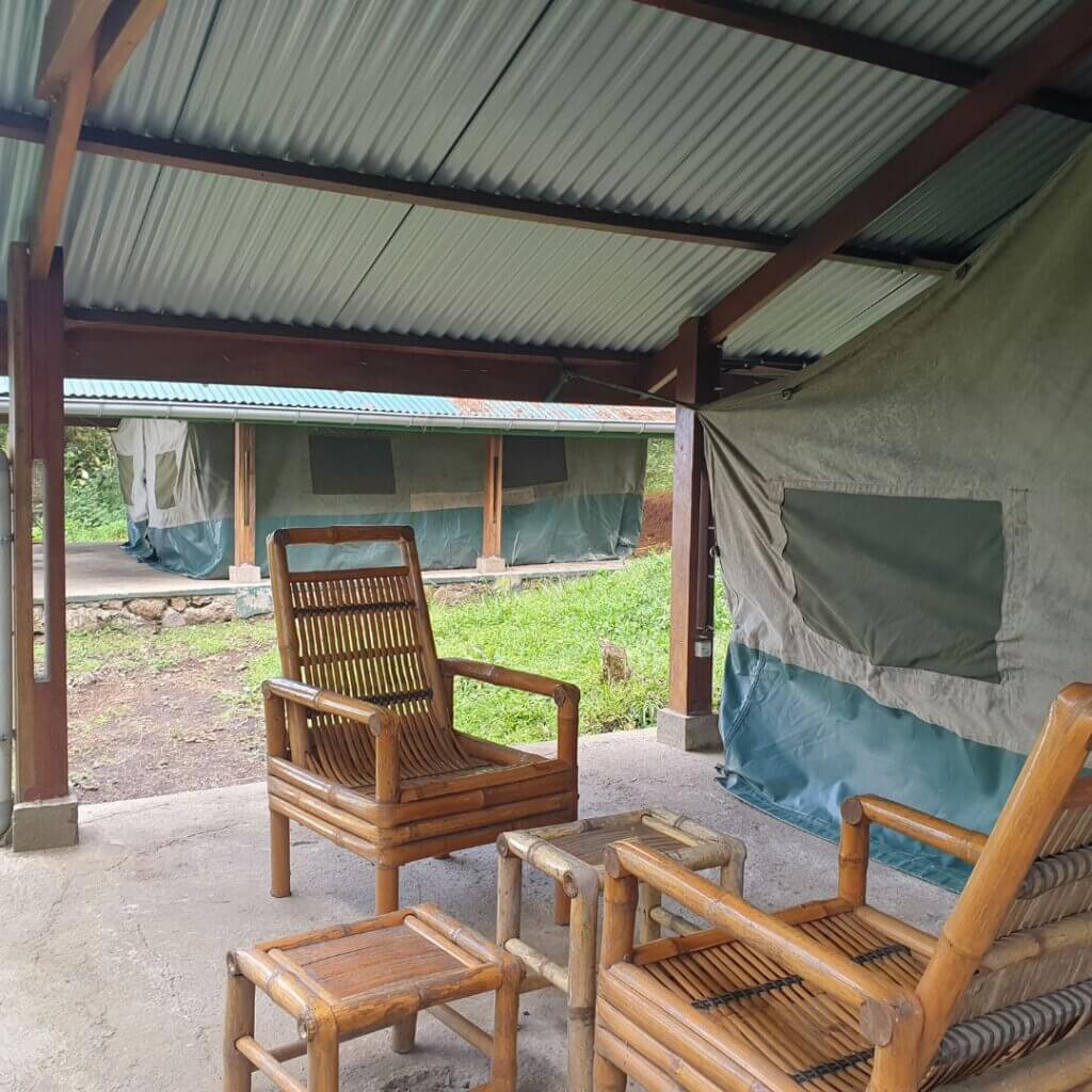 My tent during my stay at Kahuzi-Biéga National Park in Congo 