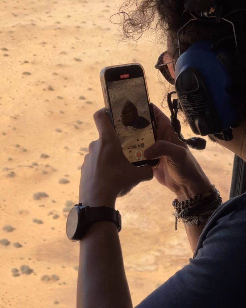 Helicopter ride in AlUla