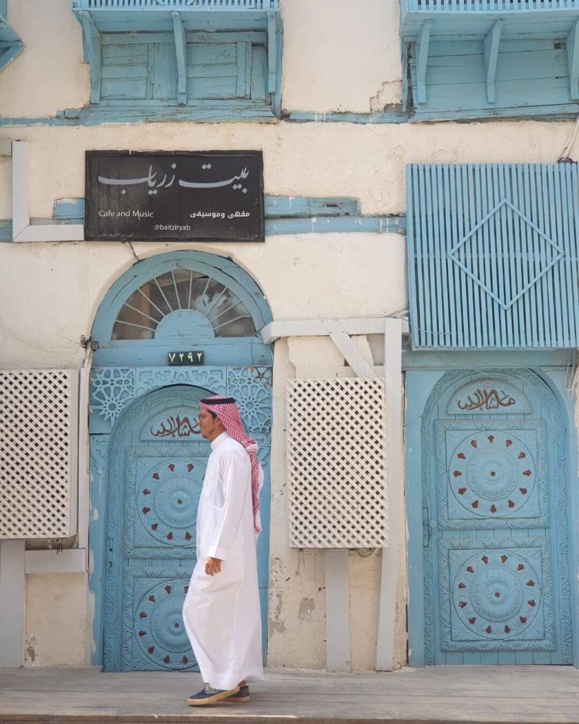 me walking in the photogenic streets of Old Town Jeddah
