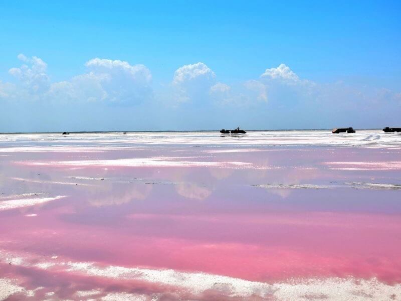 Pink lakes in Walvis Bay