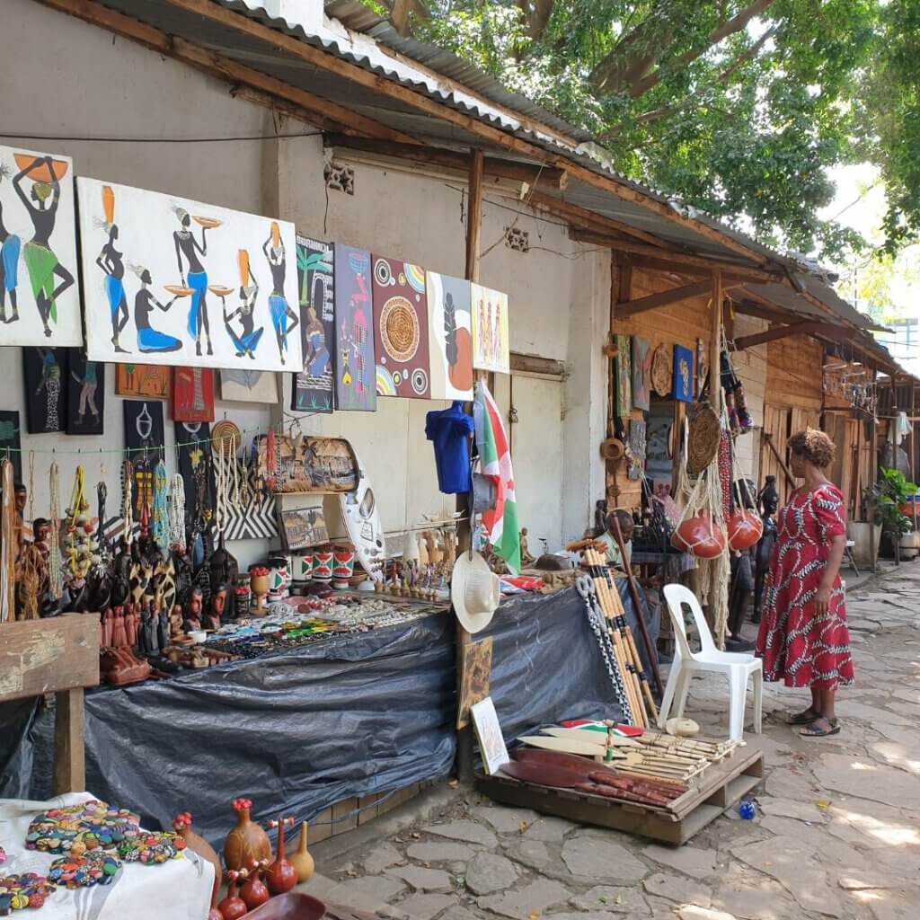 Craft market in Bujumbura, Burundi