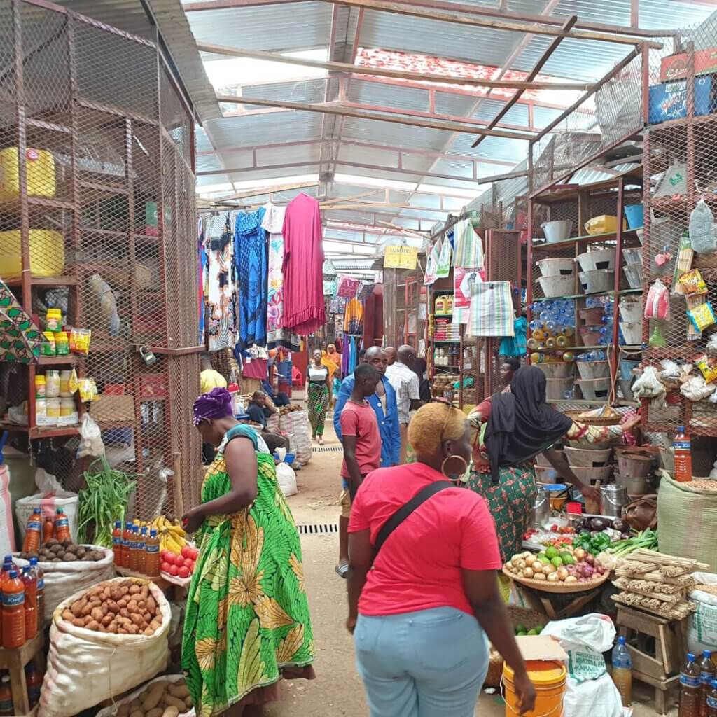 Inside the main market of Bujumbura
