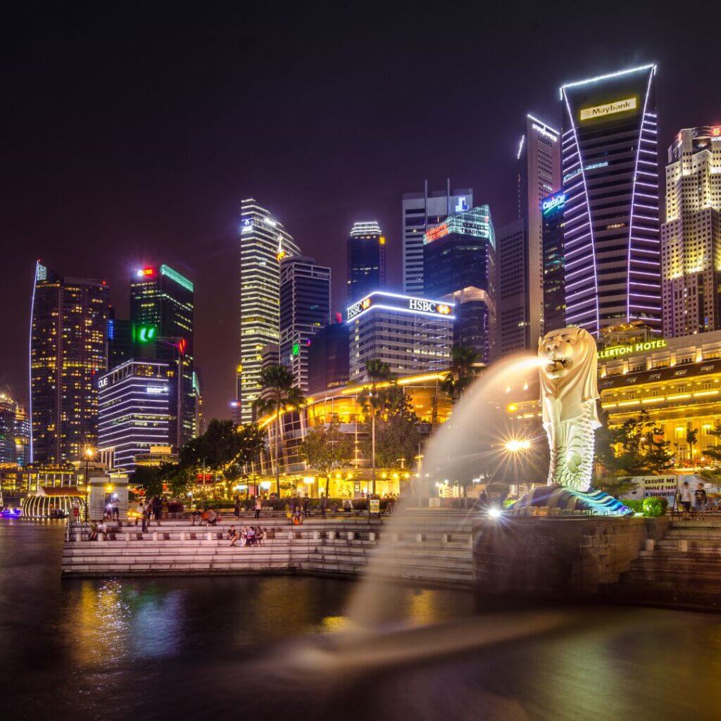 Singapore at night