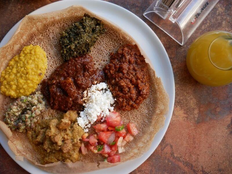 Ethiopian food in Bejte Berlin