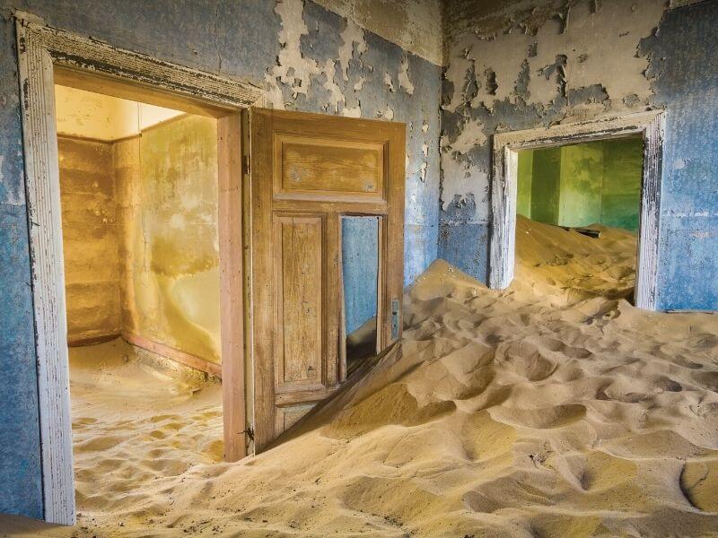 Abandoned house in the ghost town in namibia - Most unique place in Namibia