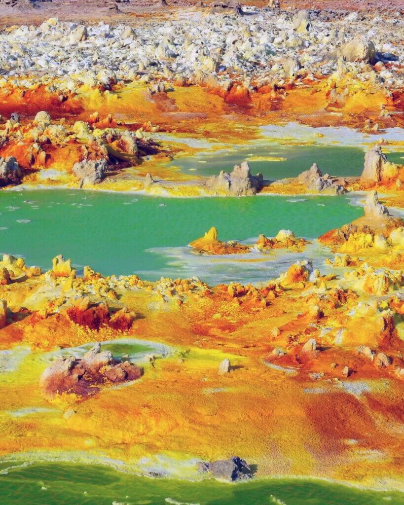 View of the Danakil Depression from the air