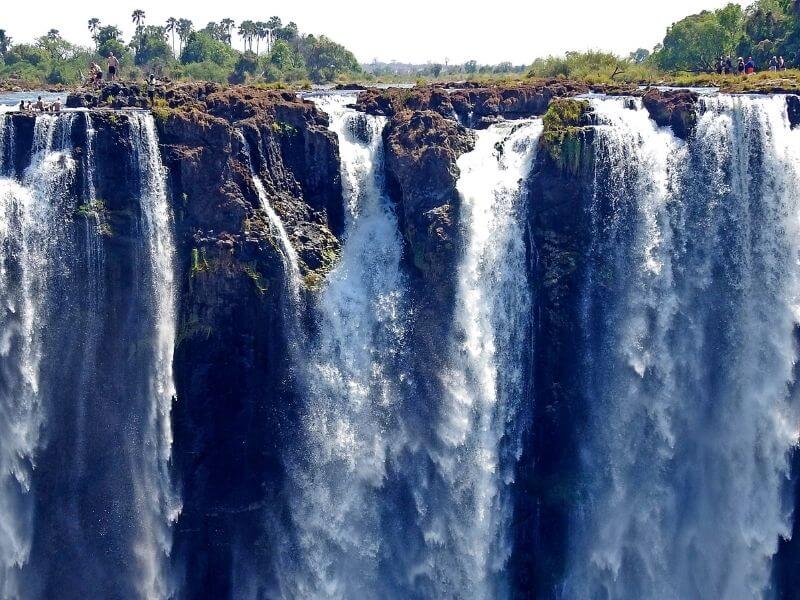 View of the Devil's Pool from Zimbabwe