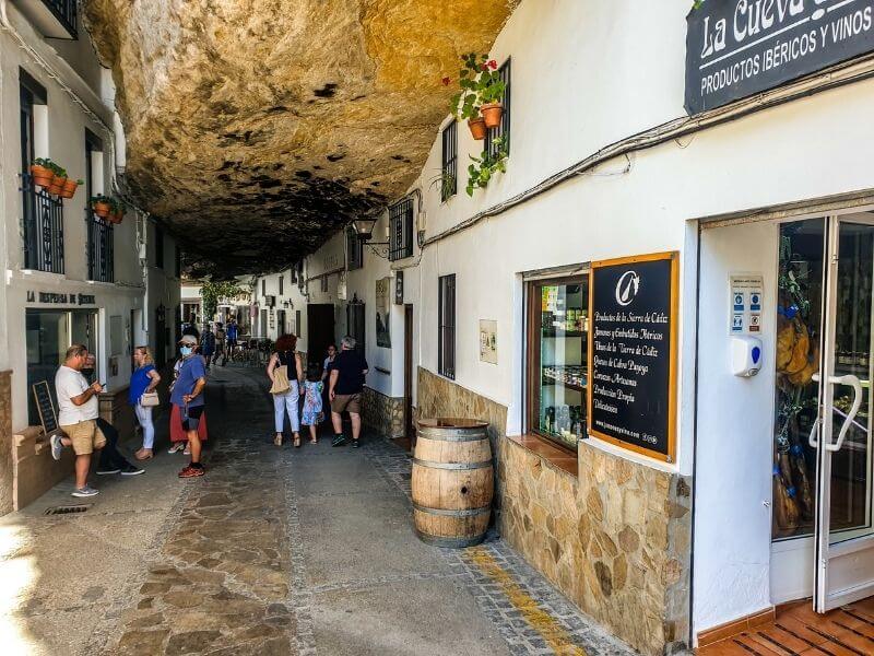 Setenil de la Serrania street under a rock