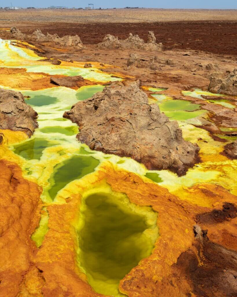 Danakil depression in Ethiopia