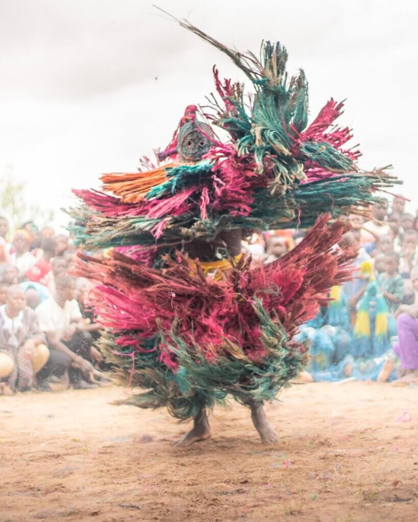 Example of a Bobo funeral mask in Burkina Faso