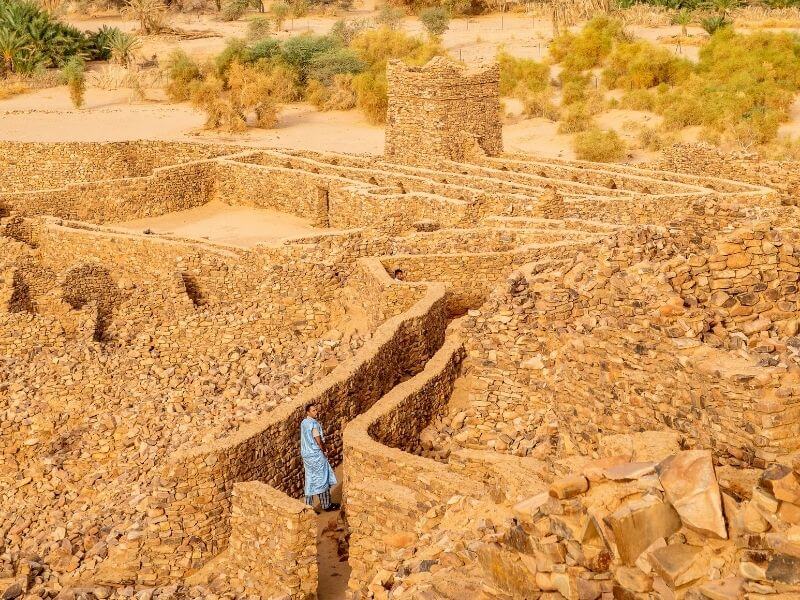 The city of Ouadane in Mauritania