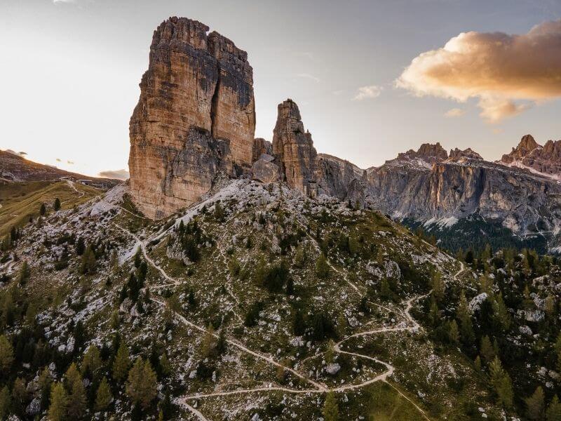 Cinque Torri in Cortina Dolomites