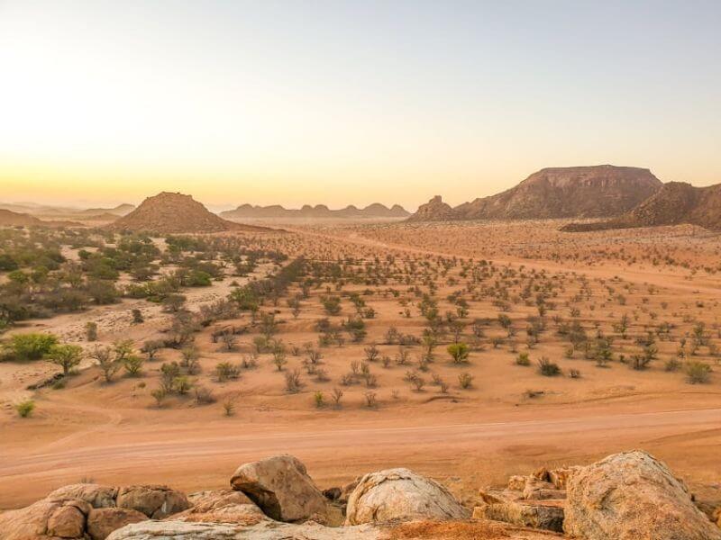 Damarland landscape in Namibia