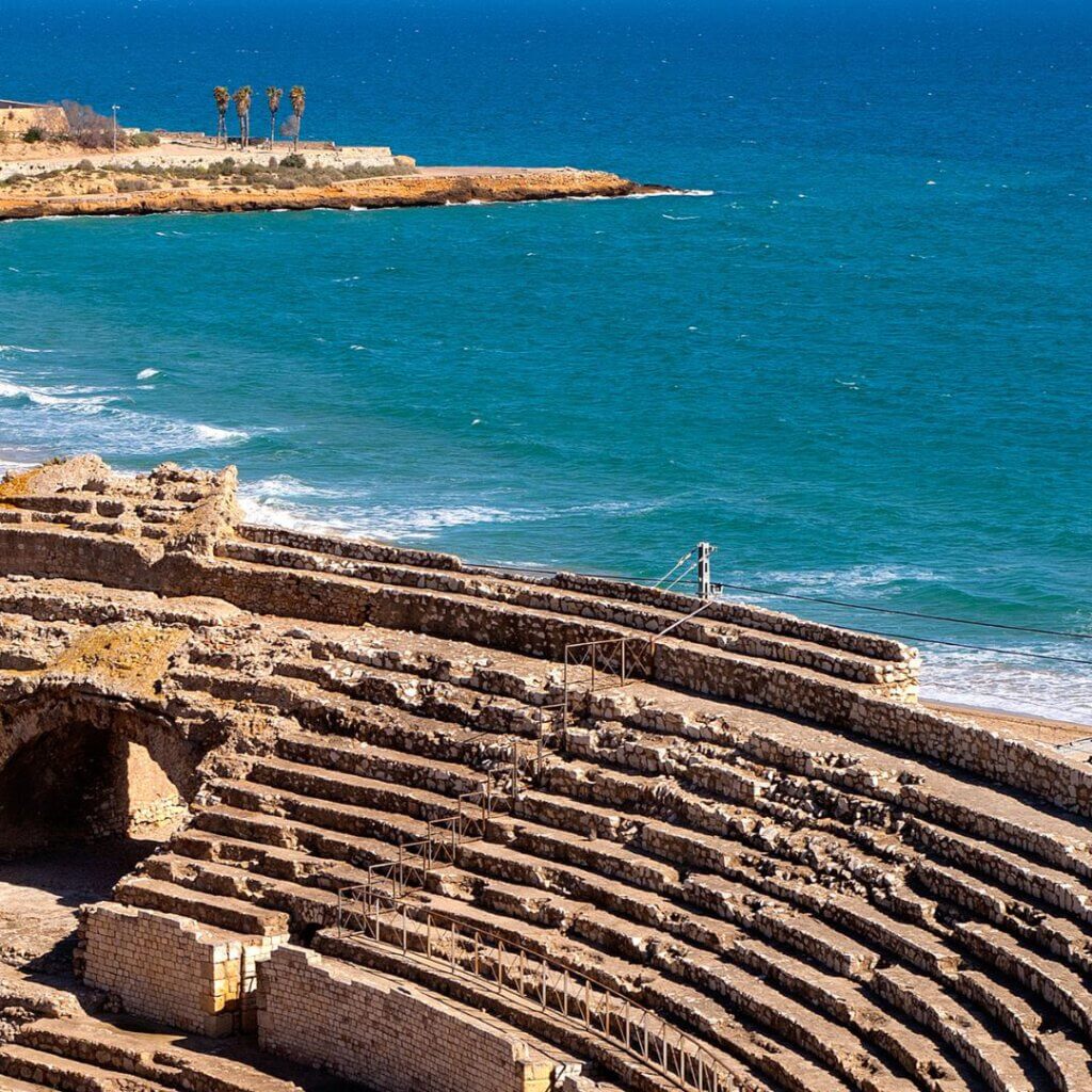 View of the Mediterranean coast in Tarragona