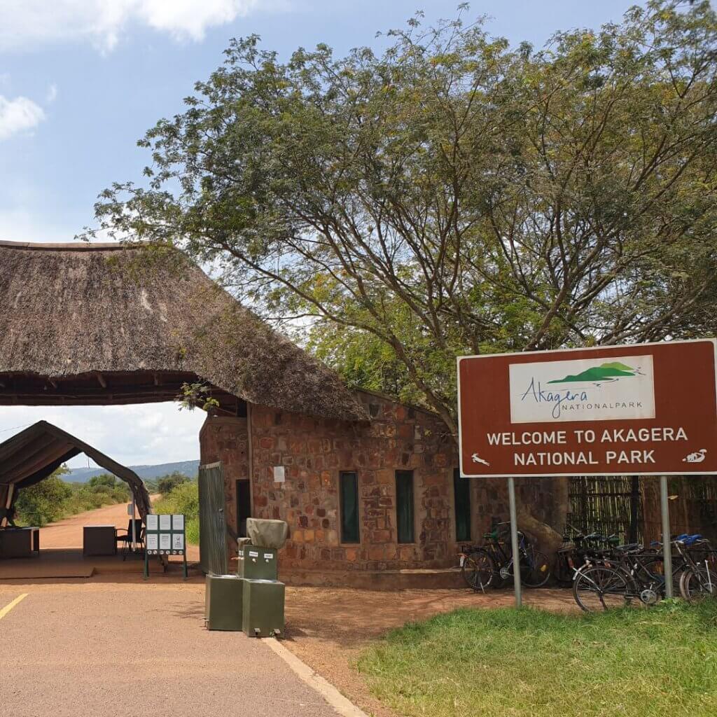 Entrance to the Akagera National Park