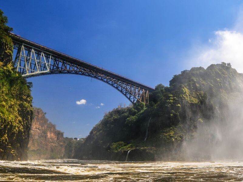 Bridge that divides Zambia with Zimbabwe