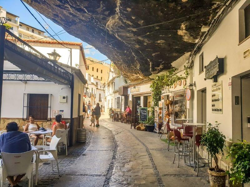 Setenil de las Bodegas under a rock - white villages in Andalucia