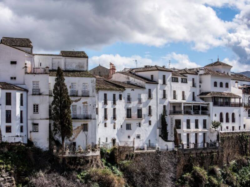 Ronda overlooks the Andalucian landscape - white villages in Andalucia