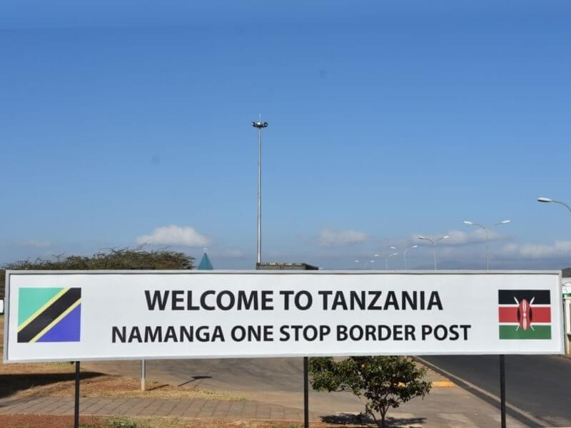 Namanga border post sign kenya tanzania