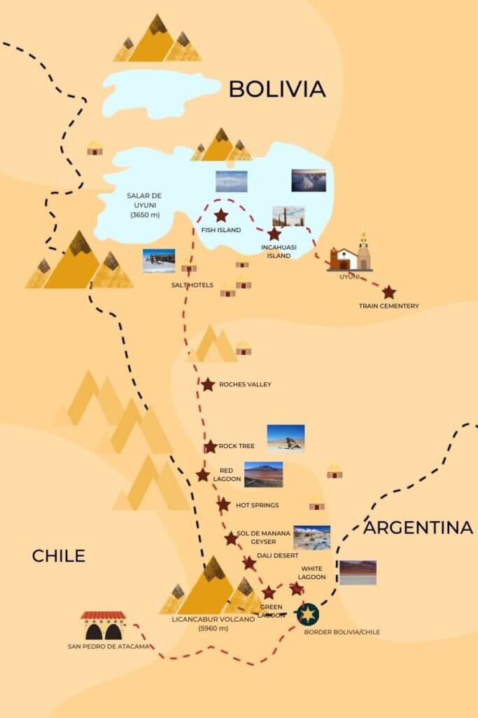 map tour salar de uyuni 