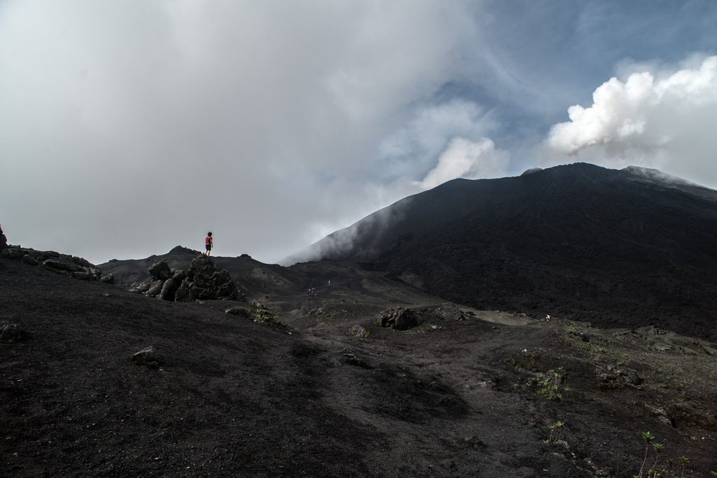 Hiking up to the summit of Pacaya