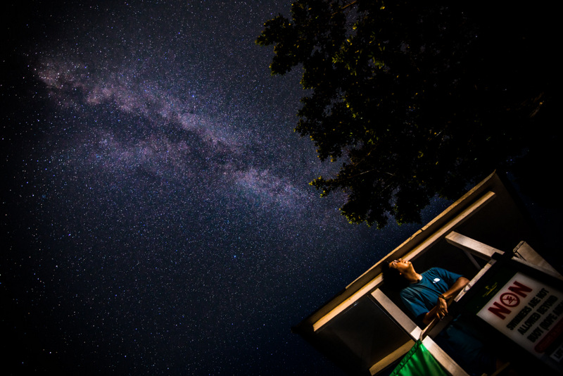 Photograph of the milky way in Negril, Jamaica