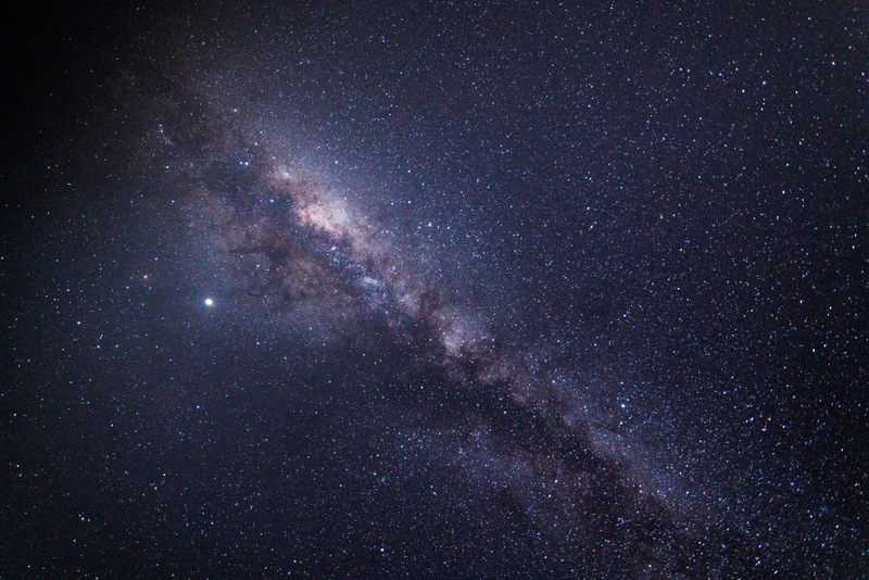 Clean view of the milky way from my balcony at Jake's Resort in south Jamaica