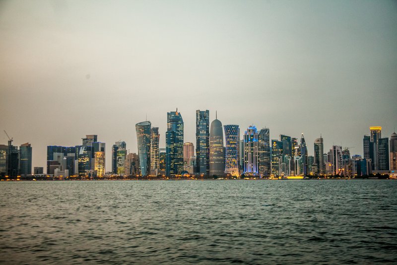 View of Doha's skyline from Corniche