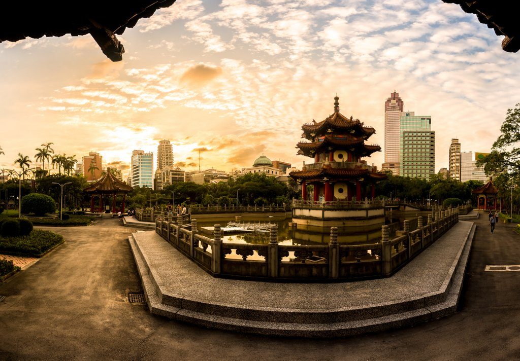 Taipei Park Sunset