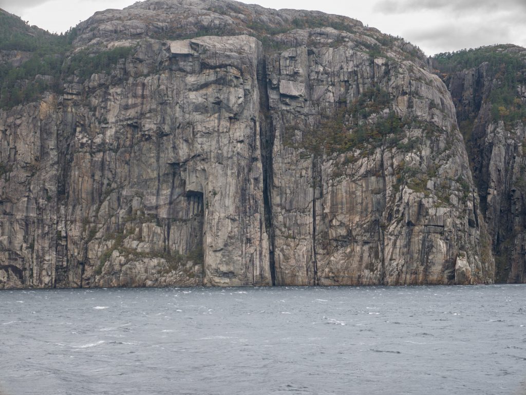 View from the highway next to the fjord in Stavanger