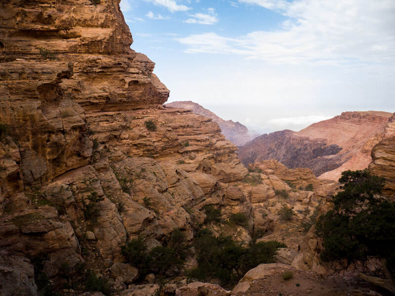 Petra's back entrance trekking route