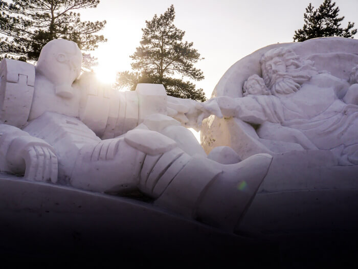 Beautiful sculptures at the Sun Island International Snow Sculpture Art Expo in Harbin