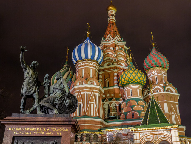 St. Basil's Cathedral at night