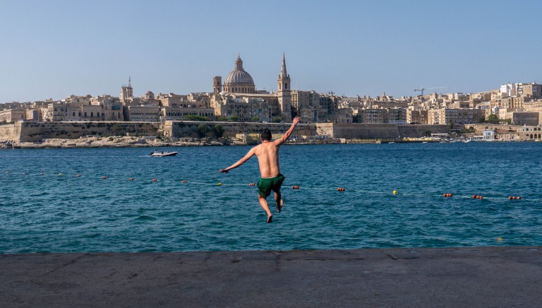 Malta Valletta view in Silema