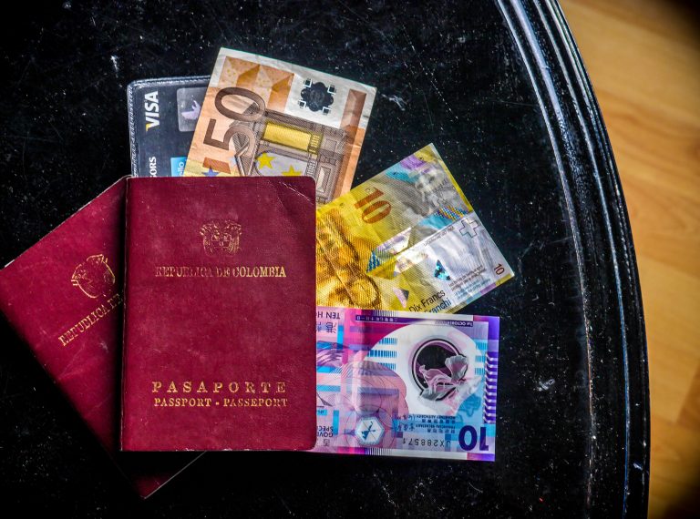 Passport and foreign money